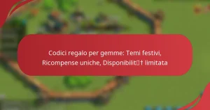 Codici regalo per gemme: Temi festivi, Ricompense uniche, Disponibilità limitata