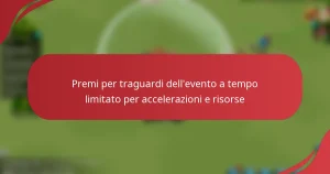 Premi per traguardi dell’evento a tempo limitato per accelerazioni e risorse